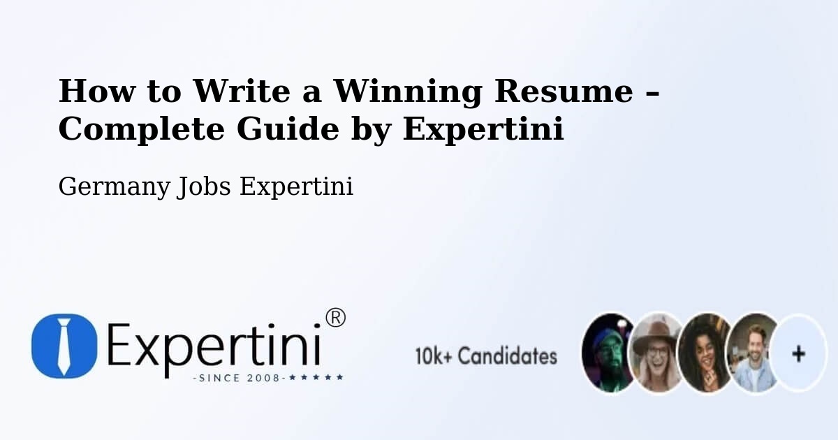 Resume Writing Guide for Job Seekers – Beuren - Beuren, Germany Jobs Expertini